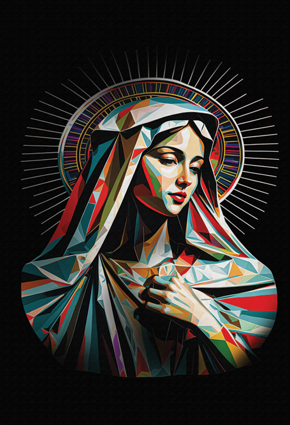 Framed Wall Art Virgin Mary Mother of Jesus