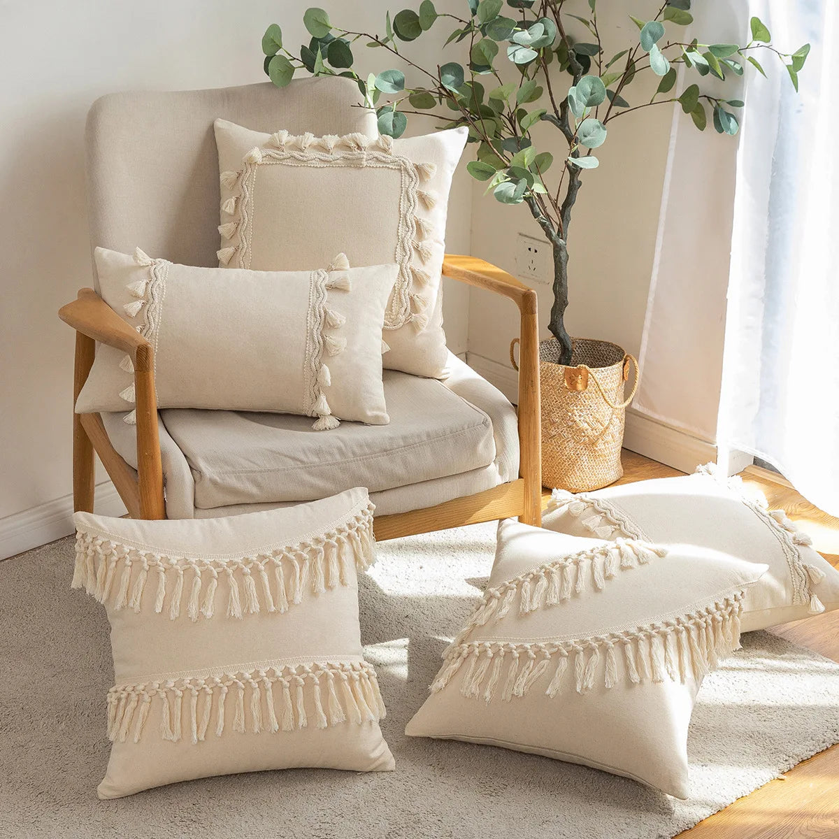 Boho Scandinavian Cushion Cover
