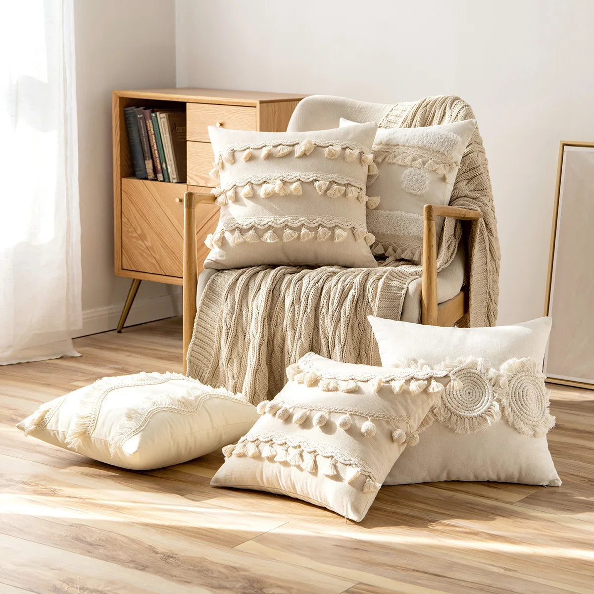 Boho Scandinavian Cushion Cover