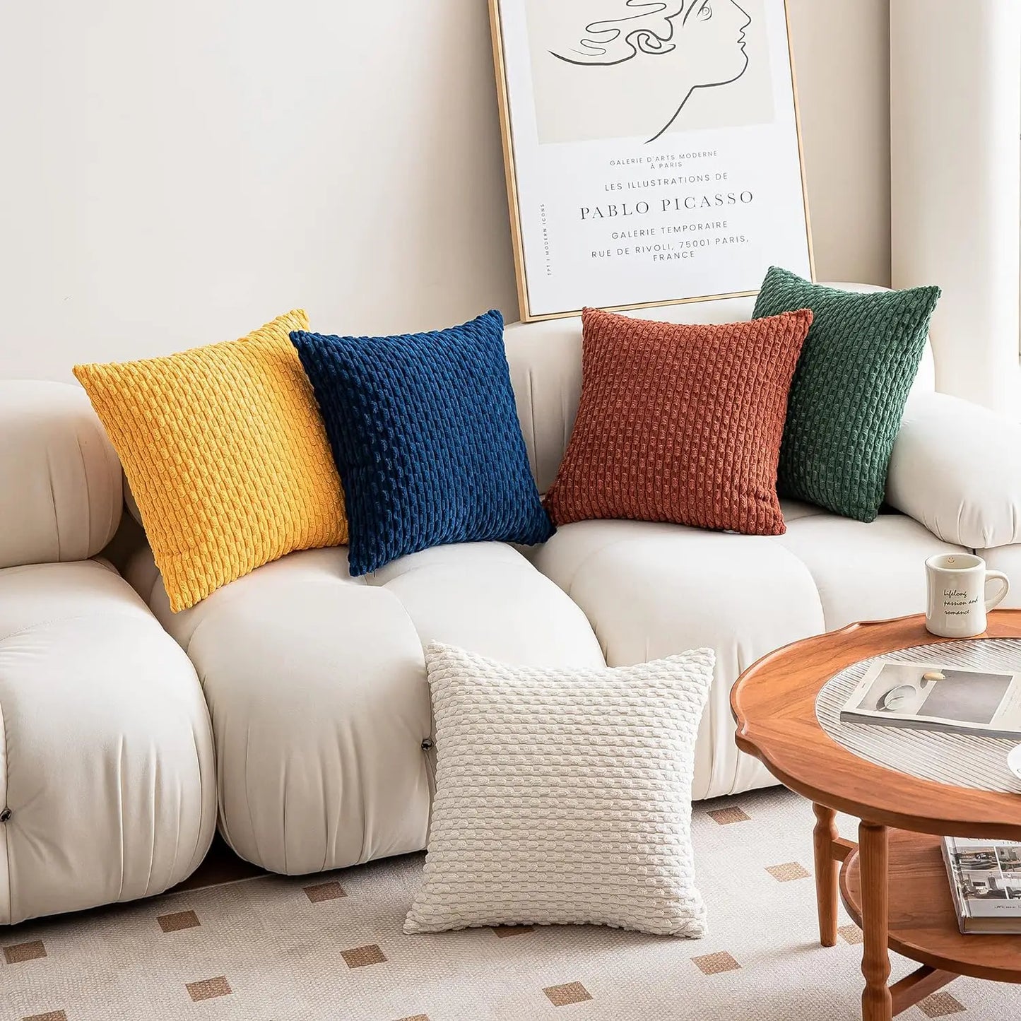 Boho Cushion Cover With Textures