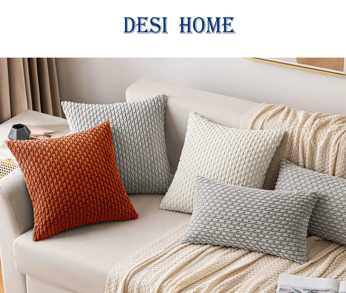 Boho Cushion Cover With Textures