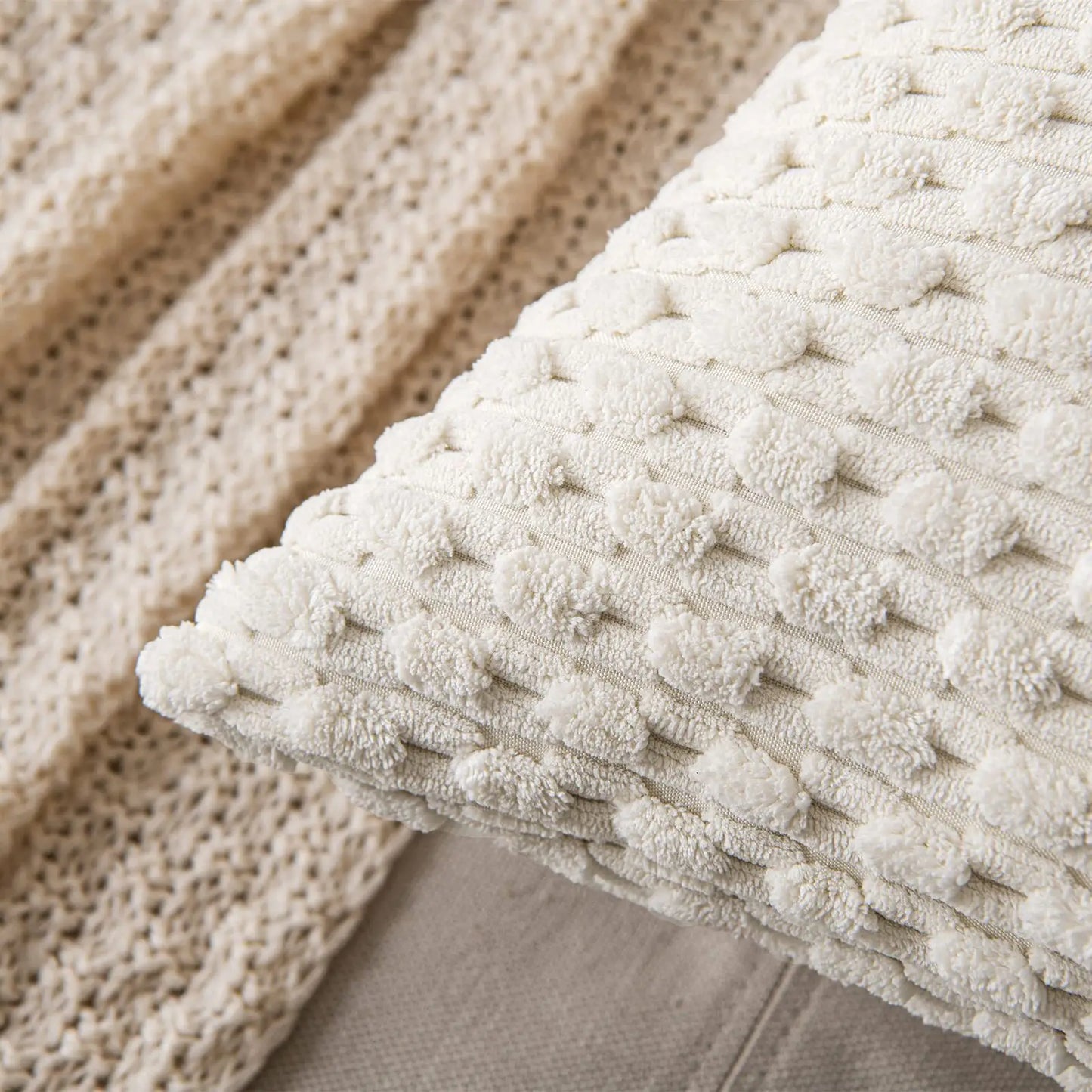 Boho Cushion Cover With Textures
