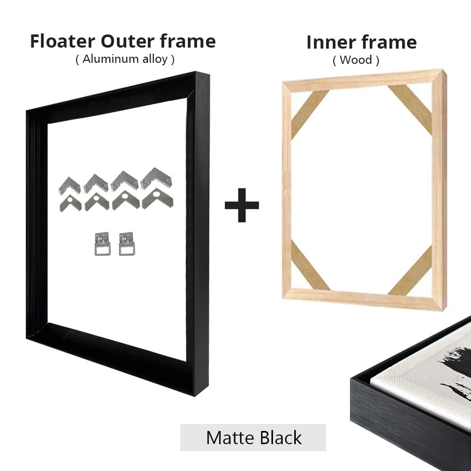 Framed Wall Art - Abstract Crayon
