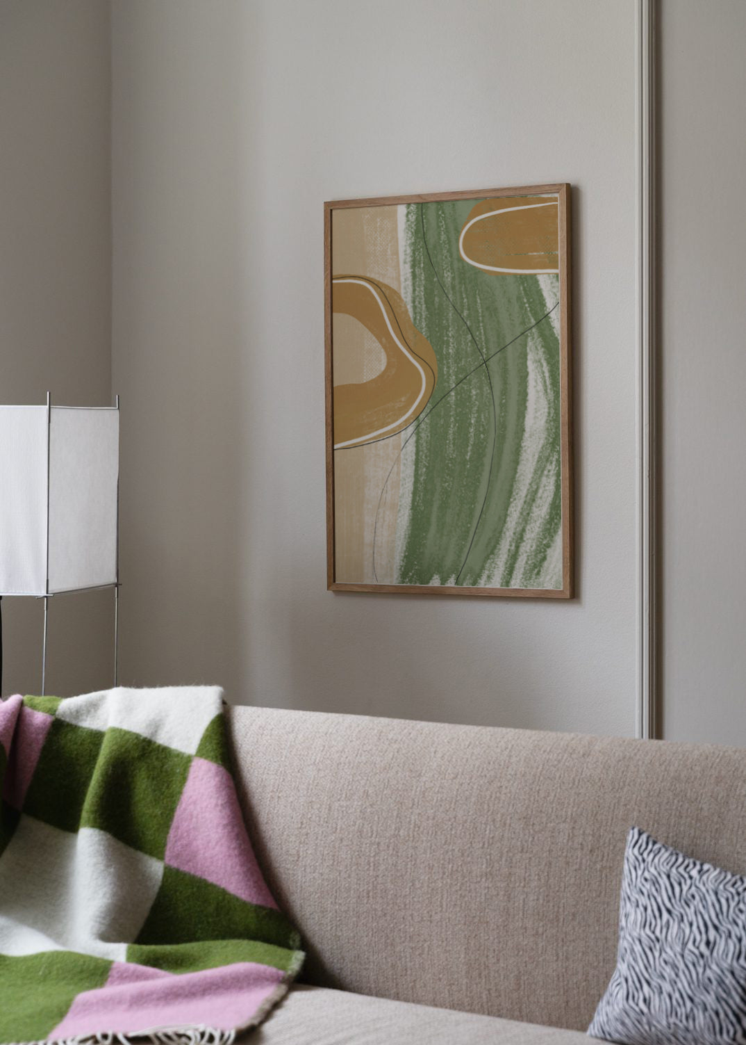 Framed Wall Art - Abstract Crayon